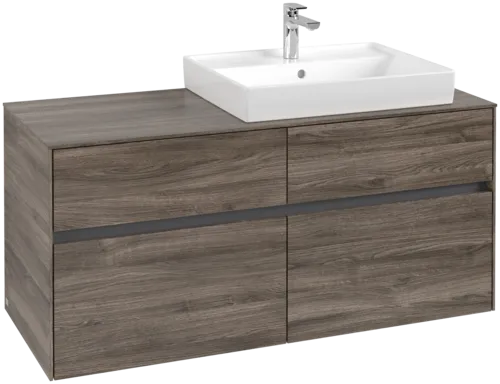 VILLEROY BOCH Toaletní skříňka Collaro, 4 výsuvy, 1200 x 548 x 500 mm, dub kamenný #C08300RK
