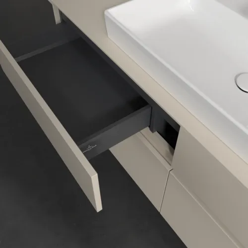 VILLEROY BOCH Toaletní skříňka Collaro, s osvětlením, 4 výsuvy, 1400 x 548 x 500 mm, Cashmere Grey / Cashmere Grey #C088B0VN, obrázek 8