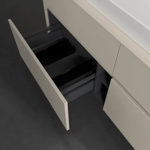 VILLEROY BOCH Toaletní skříňka Collaro, s osvětlením, 4 výsuvy, 1400 x 548 x 500 mm, Cashmere Grey / Cashmere Grey #C088B0VN, obrázek 7