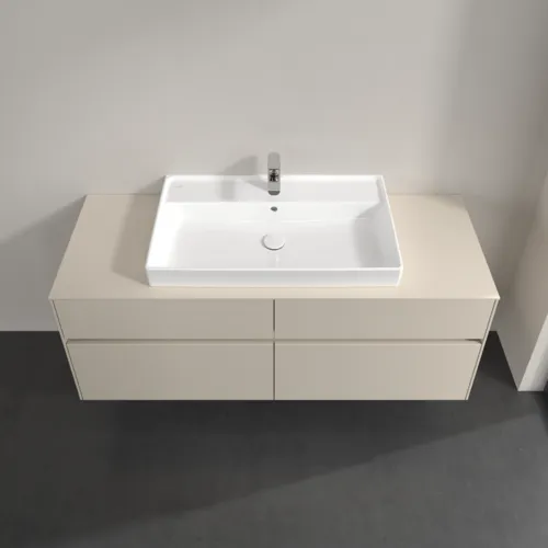VILLEROY BOCH Toaletní skříňka Collaro, s osvětlením, 4 výsuvy, 1400 x 548 x 500 mm, Cashmere Grey / Cashmere Grey #C088B0VN, obrázek 4