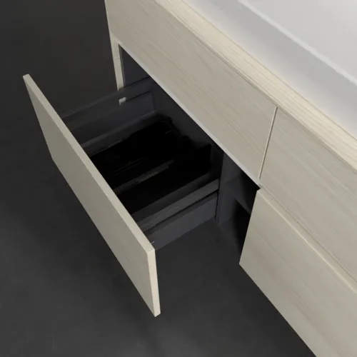 VILLEROY BOCH Toaletní skříňka Collaro, 4 výsuvy, 1200 x 548 x 500 mm, bílý dub / bílý dub #C09100AA, obrázek 6