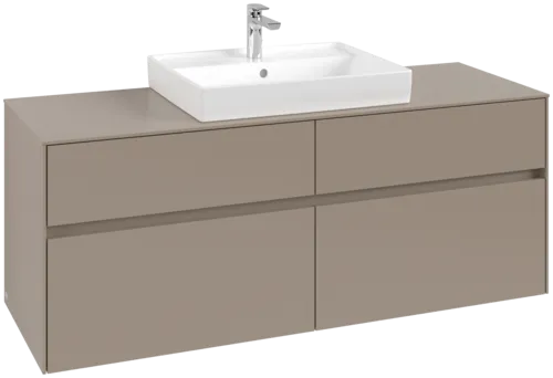 VILLEROY BOCH Toaletní skříňka Collaro, 4 výsuvy, 1400 x 548 x 500 mm, taupe / taupe #C08400VM
