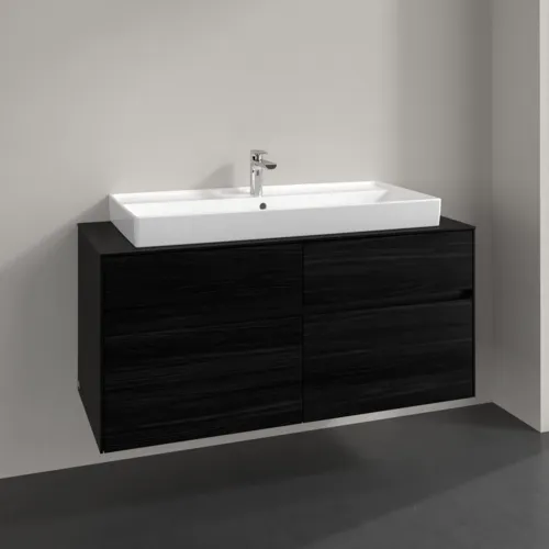 VILLEROY BOCH Toaletní skříňka Collaro, 4 výsuvy, 1200 x 548 x 500 mm, černý dub / černý dub #C09100AB, obrázek 2