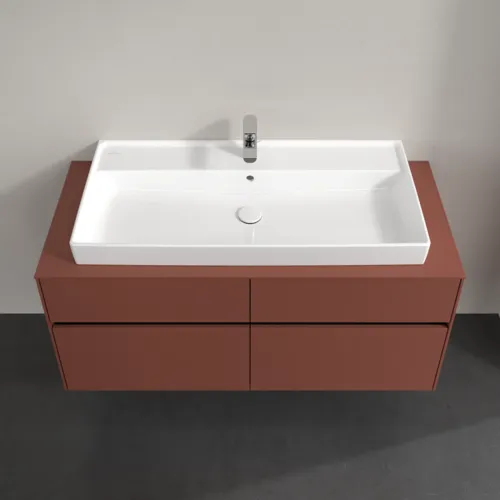 VILLEROY BOCH Toaletní skříňka Collaro, 4 výsuvy, 1200 x 548 x 500 mm, Vínově červená / Vínově červená #C09100AH, obrázek 4