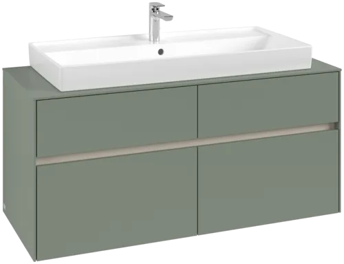 VILLEROY BOCH Toaletní skříňka Collaro, 4 výsuvy, 1200 x 548 x 500 mm, Soft Green / Soft Green #C09100AF