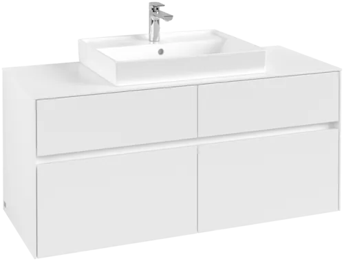 VILLEROY BOCH Toaletní skříňka Collaro, 4 výsuvy, 1200 x 548 x 500 mm, bílá matná / bílá matná #C08100MS