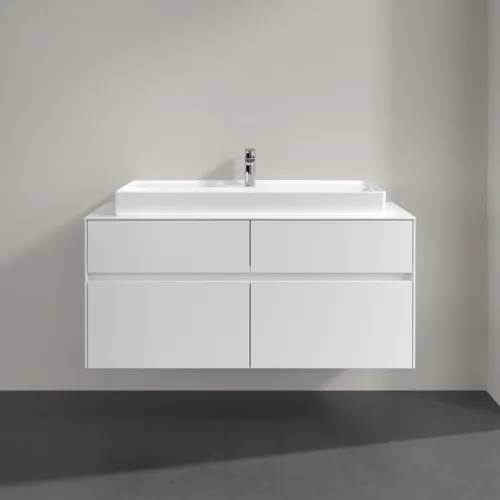 VILLEROY BOCH Collaro toaletní skříňka, s osvětlením, 4 výsuvy, 1200 x 548 x 500 mm, bílá matná / bílá matná #C091B0MS, obrázek 3
