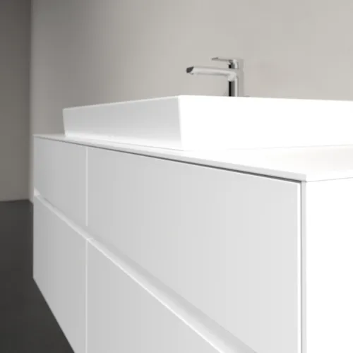VILLEROY BOCH Toaletní skříňka Collaro, 4 výsuvy, 1400 x 548 x 500 mm, bílá matná / bílá matná #C08800MS, obrázek 5