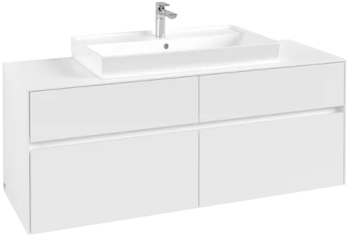 VILLEROY BOCH Toaletní skříňka Collaro, 4 výsuvy, 1400 x 548 x 500 mm, bílá matná / bílá matná #C08800MS