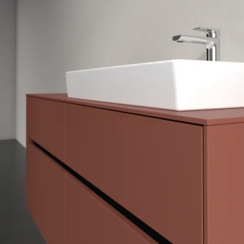 VILLEROY BOCH Toaletní skříňka Collaro, s osvětlením, 4 výsuvy, 1200 x 548 x 500 mm, Vínově červená / Vínově červená #C083B0AH, obrázek 6