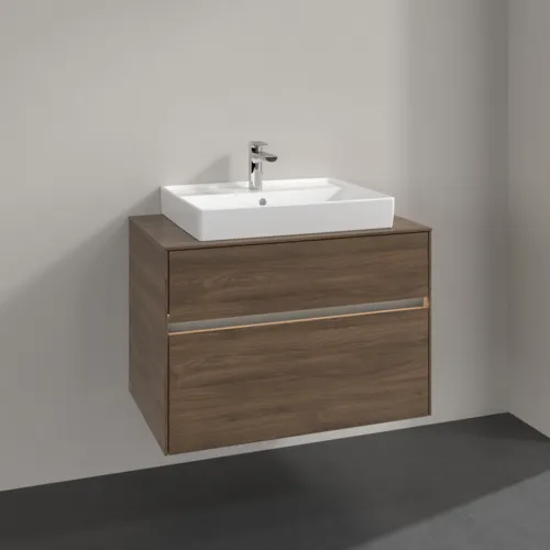 VILLEROY BOCH Toaletní skříňka Collaro, s osvětlením, 2 výsuvy, 800 x 548 x 500 mm, Arizona Oak / Arizona Oak #C080B0VH, obrázek 2
