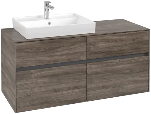 VILLEROY BOCH Toaletní skříňka Collaro, 4 výsuvy, 1200 x 548 x 500 mm, dub kamenný #C08200RK