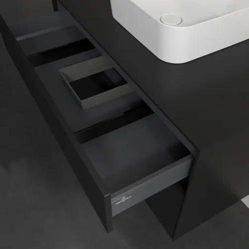 VILLEROY BOCH Collaro toaletní skříňka, s osvětlením, 2 výsuvy, 1000 x 548 x 500 mm, Volcano Black / Volcano Black #C094B0VL, obrázek 8