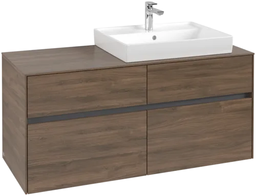 VILLEROY BOCH Toaletní skříňka Collaro, 4 výsuvy, 1200 x 548 x 500 mm, Arizona Oak / Arizona Oak #C08300VH