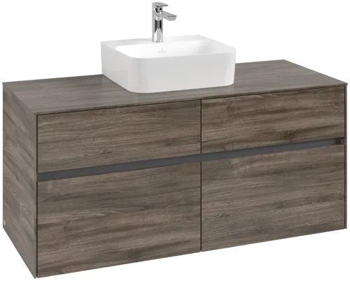 VILLEROY BOCH Toaletní skříňka Collaro, 4 výsuvy, 1200 x 548 x 500 mm, Kamenný dub / Kamenný dub #C09700RK
