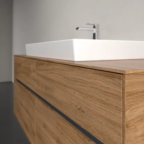 VILLEROY BOCH Toaletní skříňka Collaro, s osvětlením, 4 výsuvy, 1400 x 548 x 500 mm, dub Kansas #C088B0RH, obrázek 6