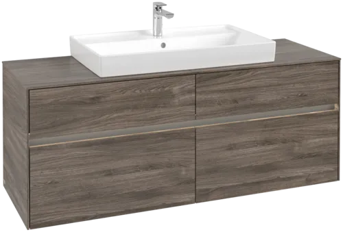 VILLEROY BOCH Umyvadlová skříňka Collaro, s osvětlením, 4 výsuvy, 1400 x 548 x 500 mm, dub kamenný #C088B0RK