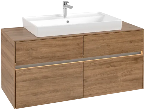 VILLEROY BOCH Umyvadlová skříňka Collaro, s osvětlením, 4 výsuvy, 1200 x 548 x 500 mm, dub Kansas #C087B0RH