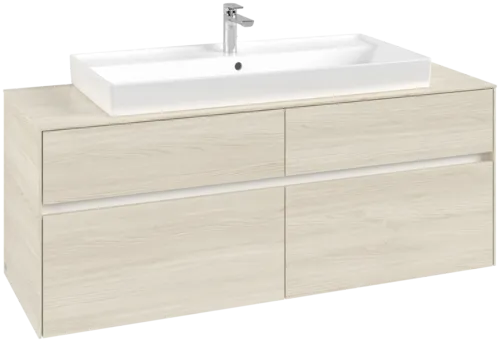 VILLEROY BOCH Toaletní skříňka Collaro, 4 výsuvy, 1400 x 548 x 500 mm, bílý dub / bílý dub #C09200AA
