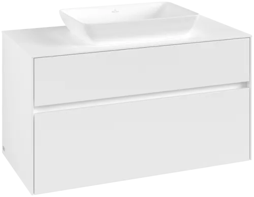 VILLEROY BOCH Collaro toaletní skříňka, 2 výsuvy, 1000 x 548 x 500 mm, bílá matná / bílá matná #C10900MS