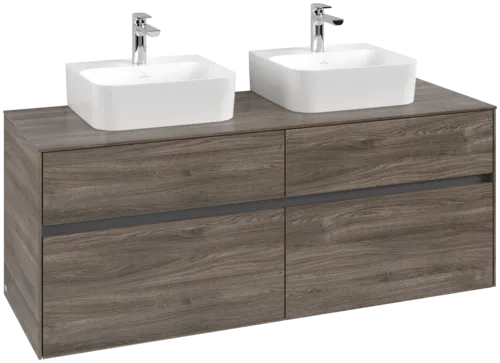 VILLEROY BOCH Toaletní skříňka Collaro, 4 výsuvy, 1400 x 548 x 500 mm, Kamenný dub / Kamenný dub #C10300RK