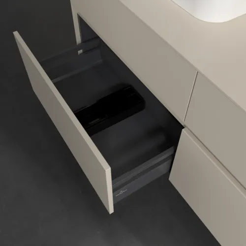 VILLEROY BOCH Toaletní skříňka Collaro, s osvětlením, 4 výsuvy, 1400 x 548 x 500 mm, Cashmere Grey / Cashmere Grey #C101B0VN, obrázek 7