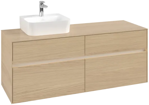 VILLEROY BOCH Toaletní skříňka Collaro, s osvětlením, 4 výsuvy, 1400 x 548 x 500 mm, severský dub / severský dub #C101B0VJ