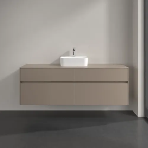 VILLEROY BOCH Toaletní skříňka Collaro, 4 výsuvy, 1600 x 548 x 500 mm, taupe / taupe #C10400VM, obrázek 3