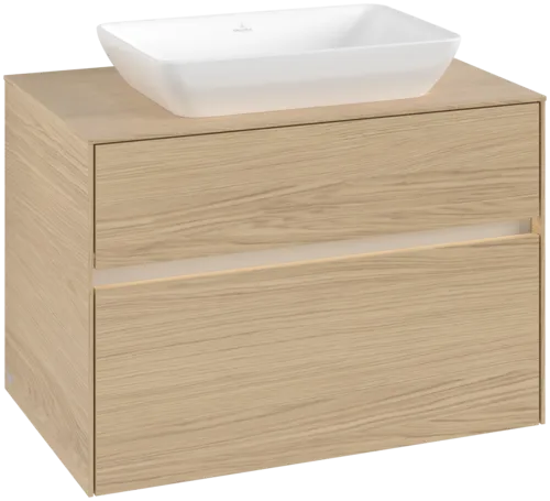 VILLEROY BOCH Toaletní skříňka Collaro, s osvětlením, 2 výsuvy, 800 x 548 x 500 mm, severský dub / severský dub #C108B0VJ