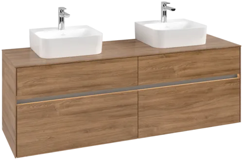 VILLEROY BOCH Toaletní skříňka Collaro, s osvětlením, 4 výsuvy, 1600 x 548 x 500 mm, dub Kansas / dub Kansas #C107B0RH