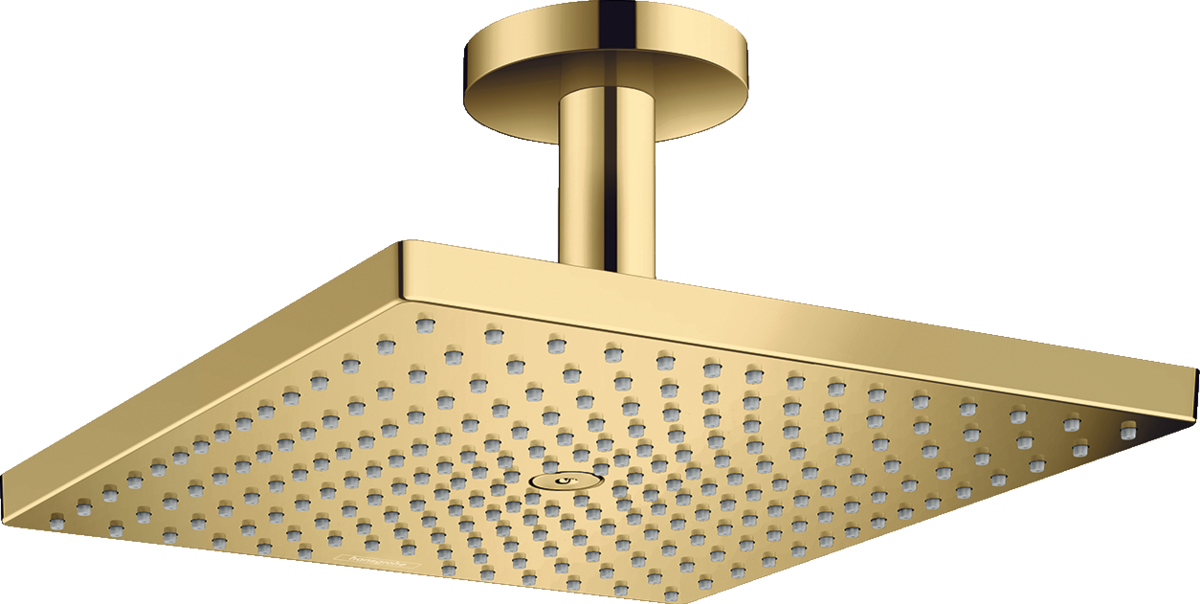 HANSGROHE Raindance E horní sprcha 300 1jet s přívodem od stropu leštěný vzhled zlata 26250990