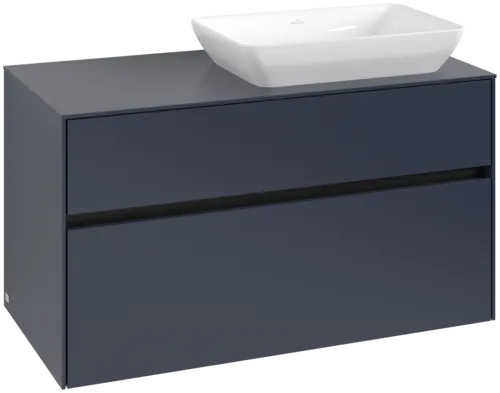 VILLEROY BOCH Toaletní skříňka Collaro, 2 výsuvy, 1000 x 548 x 500 mm, Marine Blue / Marine Blue #C11100VQ