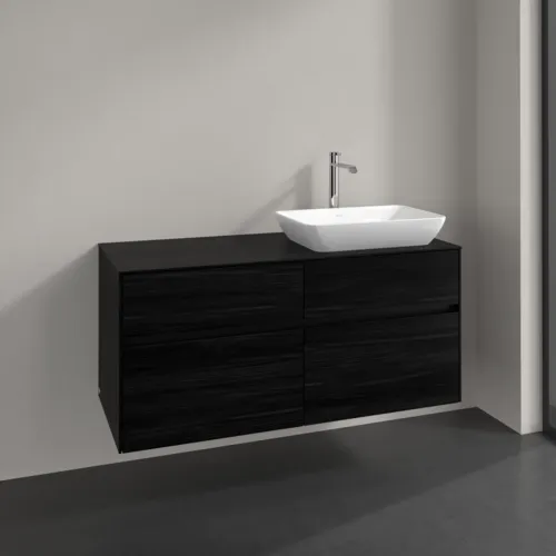 VILLEROY BOCH Toaletní skříňka Collaro, 4 výsuvy, 1200 x 548 x 500 mm, černý dub / černý dub #C11400AB, obrázek 2
