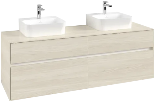 VILLEROY BOCH Toaletní skříňka Collaro, 4 výsuvy, 1600 x 548 x 500 mm, bílý dub / bílý dub #C10700AA