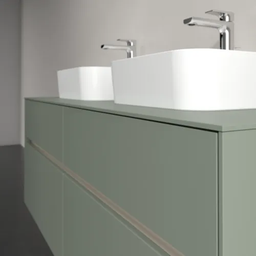 VILLEROY BOCH Toaletní skříňka Collaro, s osvětlením, 4 výsuvy, 1400 x 548 x 500 mm, Soft Green / Soft Green #C103B0AF, obrázek 6