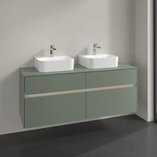 VILLEROY BOCH Toaletní skříňka Collaro, s osvětlením, 4 výsuvy, 1400 x 548 x 500 mm, Soft Green / Soft Green #C103B0AF, obrázek 2