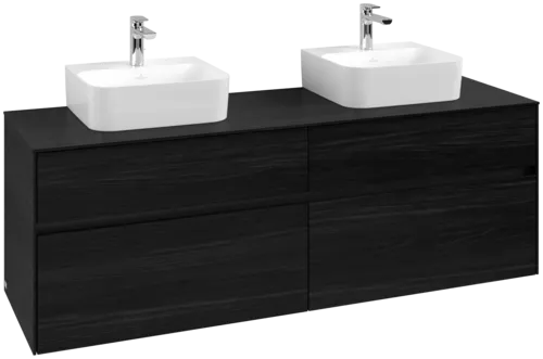 VILLEROY BOCH Toaletní skříňka Collaro, 4 výsuvy, 1600 x 548 x 500 mm, černý dub / černý dub #C10700AB
