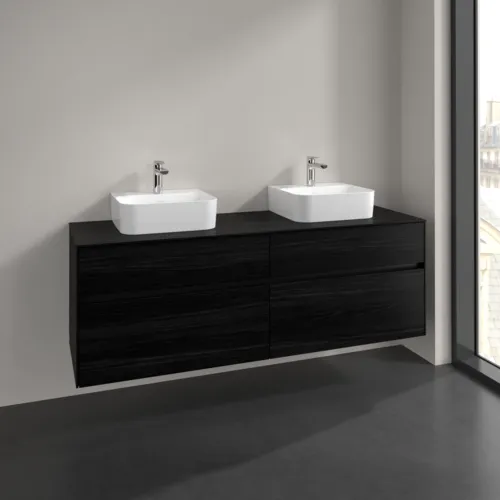 VILLEROY BOCH Toaletní skříňka Collaro, 4 výsuvy, 1600 x 548 x 500 mm, černý dub / černý dub #C10700AB, obrázek 2