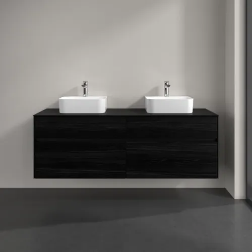 VILLEROY BOCH Toaletní skříňka Collaro, 4 výsuvy, 1600 x 548 x 500 mm, černý dub / černý dub #C10700AB, obrázek 3