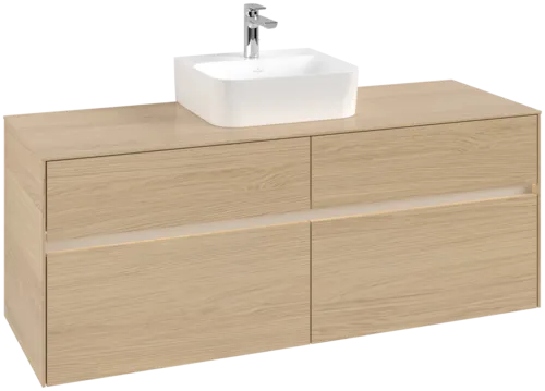 VILLEROY BOCH Toaletní skříňka Collaro, s osvětlením, 4 výsuvy, 1400 x 548 x 500 mm, severský dub / severský dub #C100B0VJ