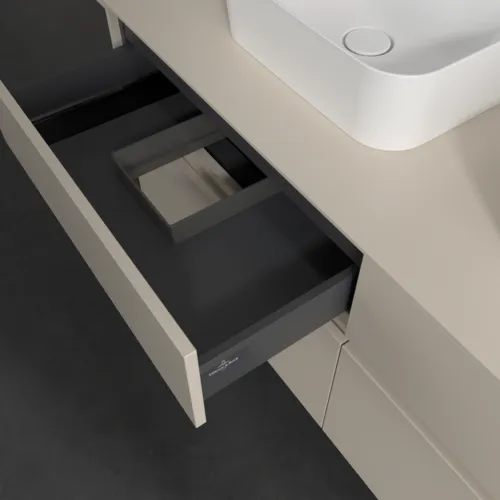 VILLEROY BOCH Toaletní skříňka Collaro, 4 výsuvy, 1400 x 548 x 500 mm, Cashmere Grey / Cashmere Grey #C10300VN, obrázek 7