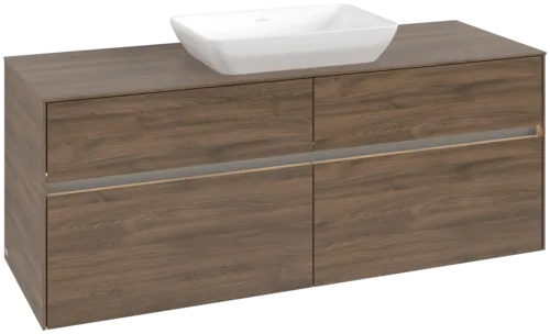 VILLEROY BOCH Toaletní skříňka Collaro, s osvětlením, 4 výsuvy, 1400 x 548 x 500 mm, Arizona Oak / Arizona Oak #C116B0VH