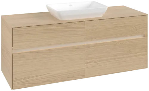 VILLEROY BOCH Toaletní skříňka Collaro, s osvětlením, 4 výsuvy, 1400 x 548 x 500 mm, severský dub / severský dub #C116B0VJ