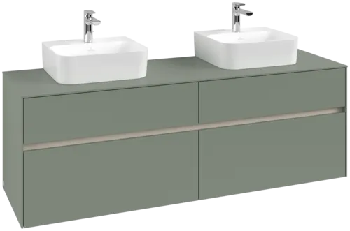 VILLEROY BOCH Toaletní skříňka Collaro, 4 výsuvy, 1600 x 548 x 500 mm, Soft Green / Soft Green #C10700AF