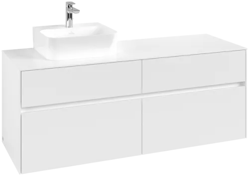 VILLEROY BOCH Toaletní skříňka Collaro, 4 výsuvy, 1400 x 548 x 500 mm, bílá matná / bílá matná #C10100MS