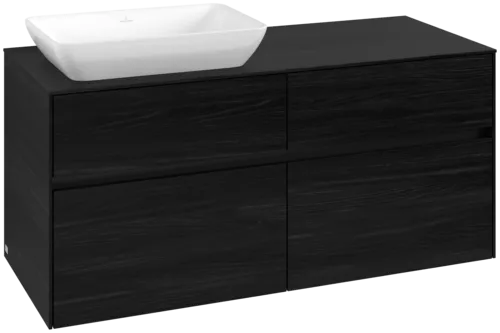 VILLEROY BOCH Toaletní skříňka Collaro, 4 výsuvy, 1200 x 548 x 500 mm, černý dub / černý dub #C11300AB