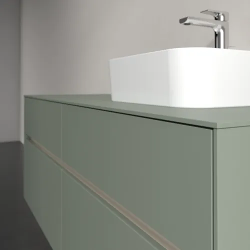 VILLEROY BOCH Toaletní skříňka Collaro, s osvětlením, 4 výsuvy, 1400 x 548 x 500 mm, Soft Green / Soft Green #C102B0AF, obrázek 6