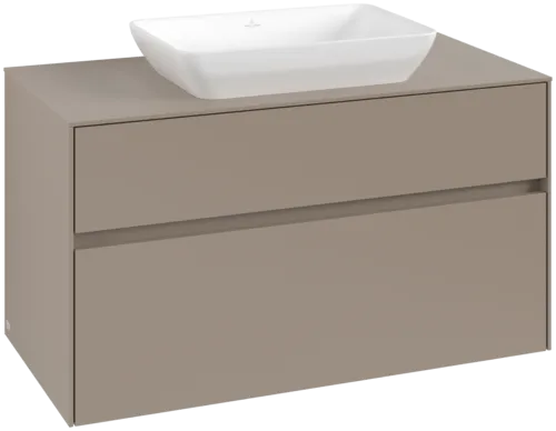 VILLEROY BOCH Toaletní skříňka Collaro, 2 výsuvy, 1000 x 548 x 500 mm, taupe / taupe #C10900VM
