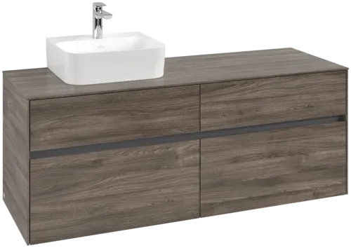 VILLEROY BOCH Toaletní skříňka Collaro, 4 výsuvy, 1400 x 548 x 500 mm, Kamenný dub / Kamenný dub #C10100RK