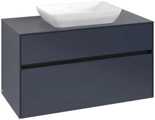 VILLEROY BOCH Toaletní skříňka Collaro, 2 výsuvy, 1000 x 548 x 500 mm, Marine Blue / Marine Blue #C10900VQ